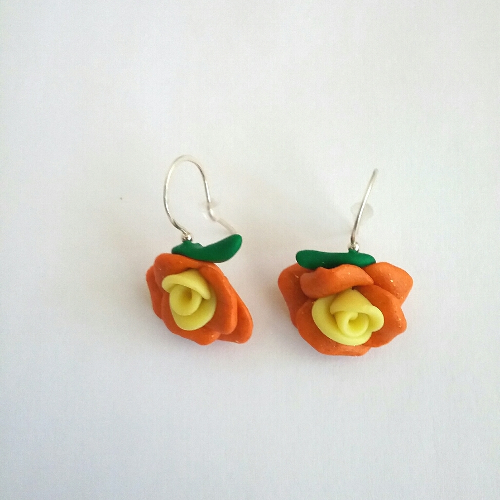 🌸 2 for $15 sale 🌸 Polymer Clay Rose Earrings